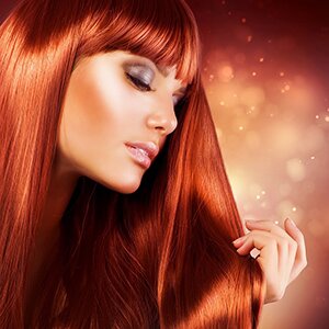 Colored hair tips