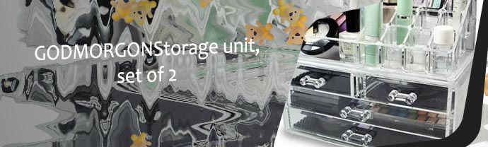 Acrylic cosmetic storage
