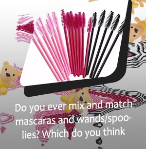 Mascara wands with tube