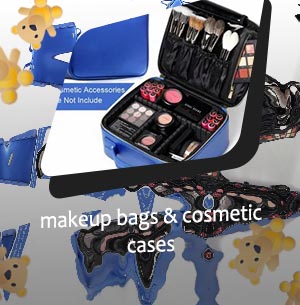 Small makeup bag with compartments