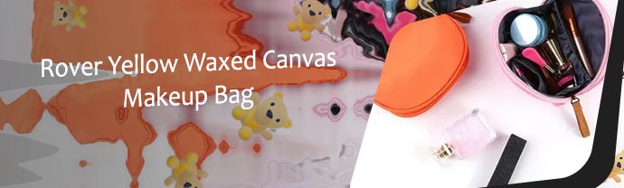 Yellow makeup bag